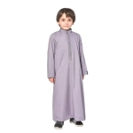 Muslim Kid Collared Mauve Thobe