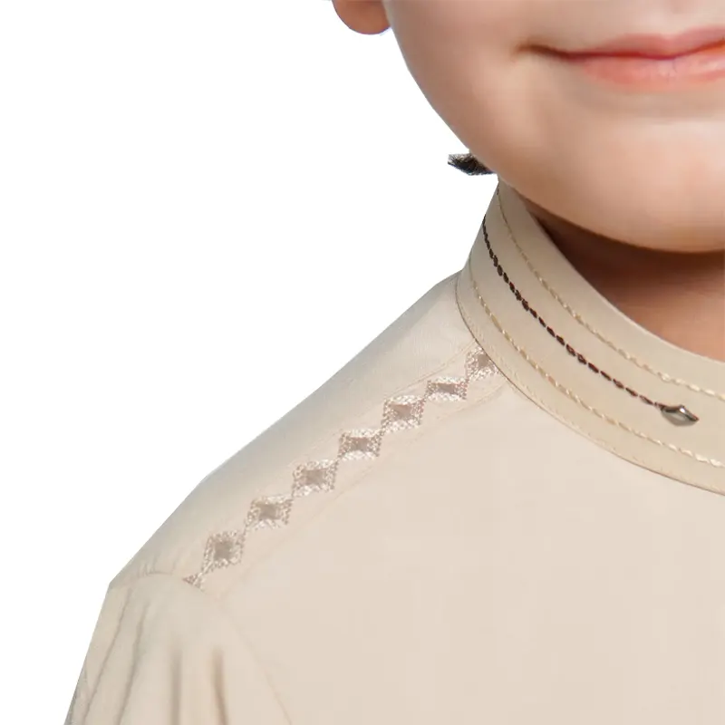 Kids Detail Collared Cream Thobe – 962 – 02-4