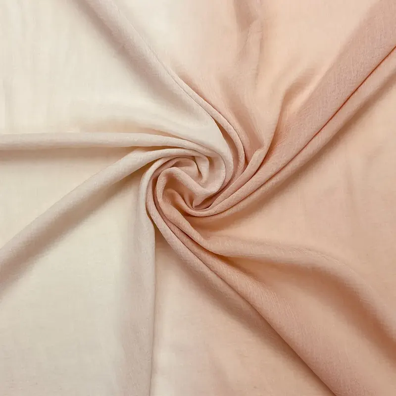 Ombre Silk Chiffon – Peach _ Cream