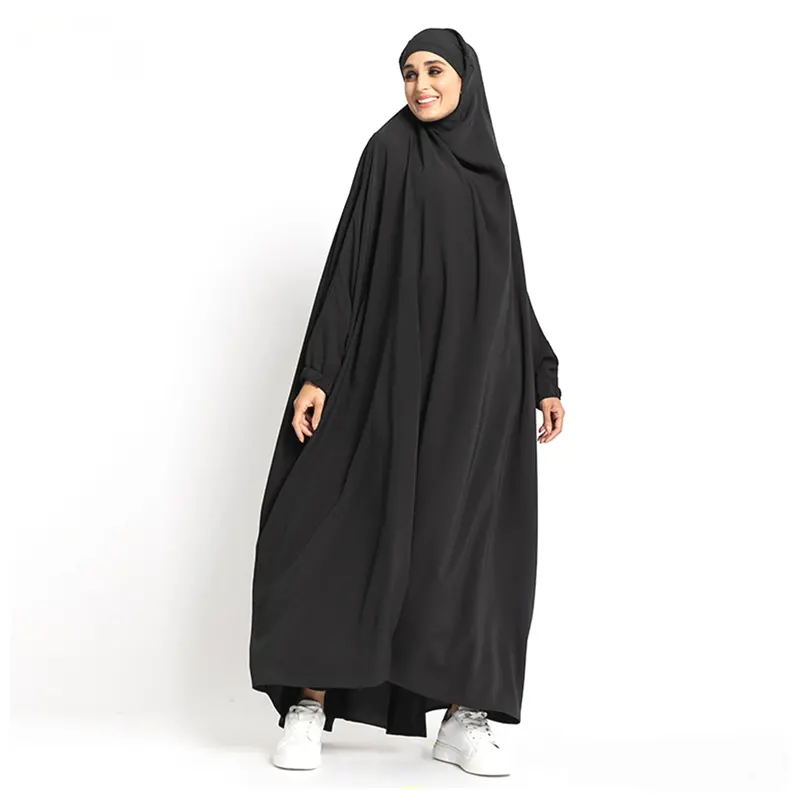 One Piece Black Muslim Jilbab