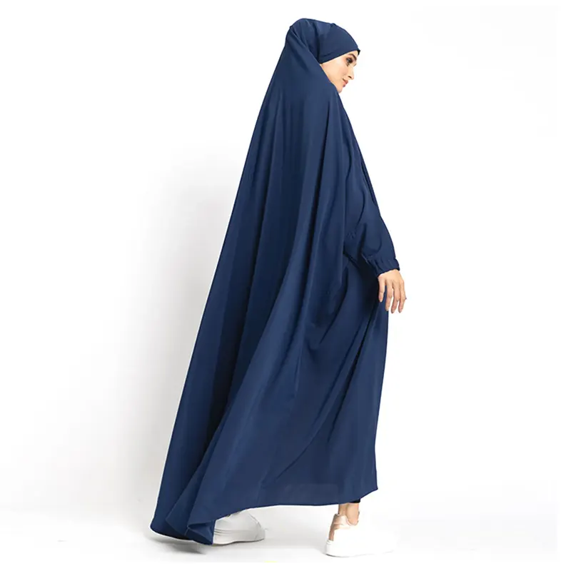blue one-piece free-size Jilbab