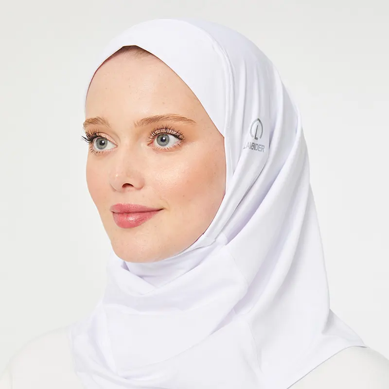 Sports Hijab White 1