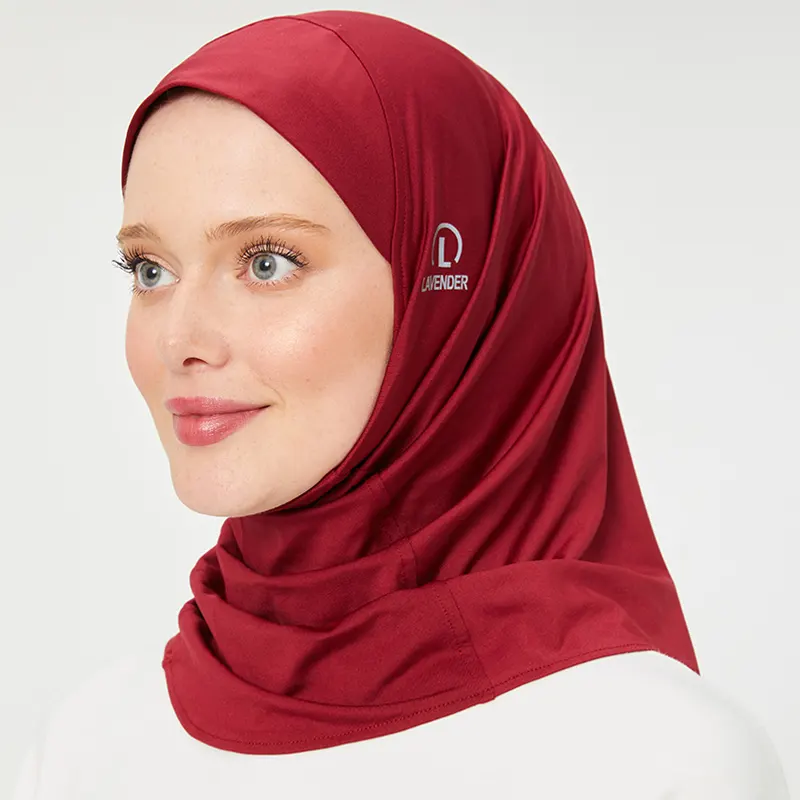 Sports hijab red 1
