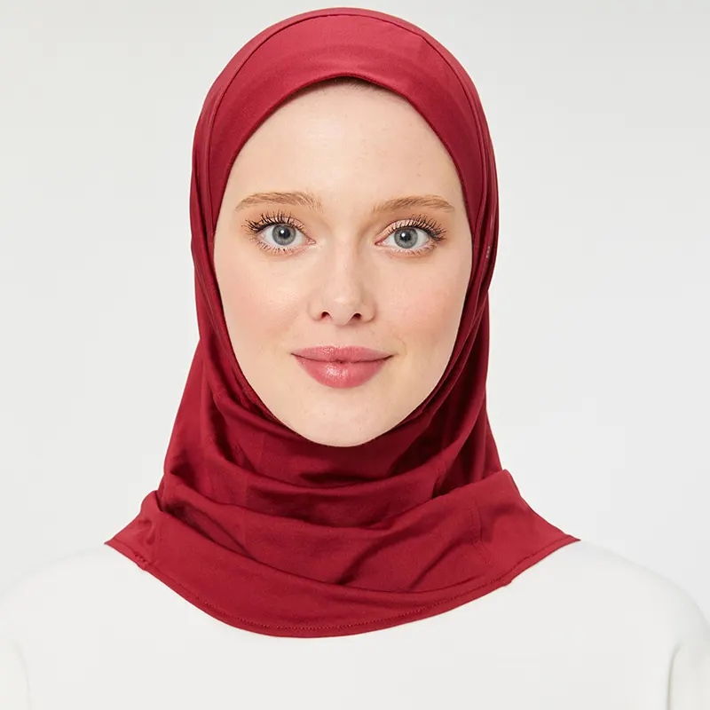 Sports hijab red 2