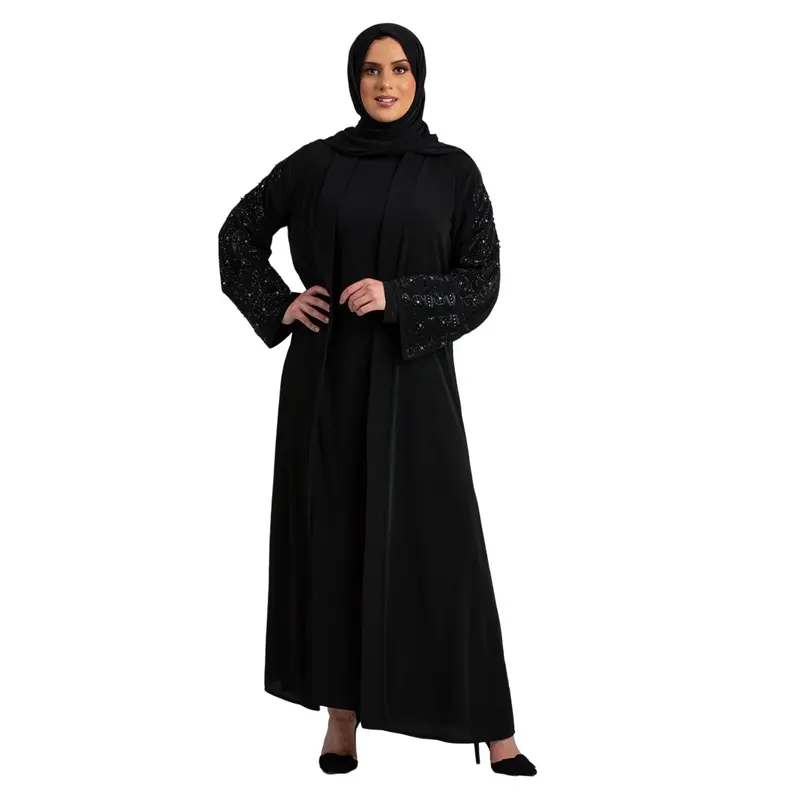 Two Piece Hina Beaded Dress black 1