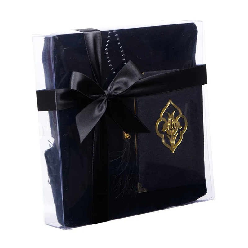 Velvet Gift Box Prayer Set Black