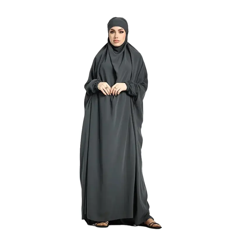 dark grey one piece jilbab 1