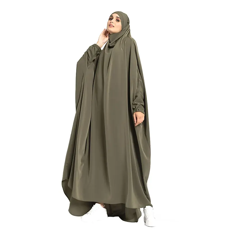 One Piece Olive Muslim Jilbab