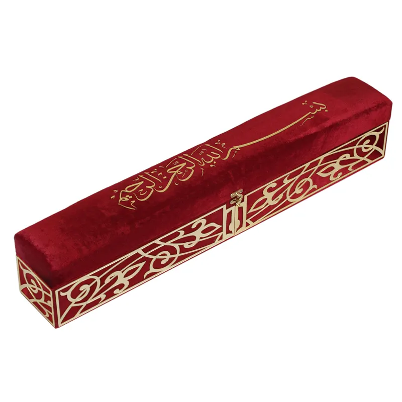 velvet red case with prayer mat 1