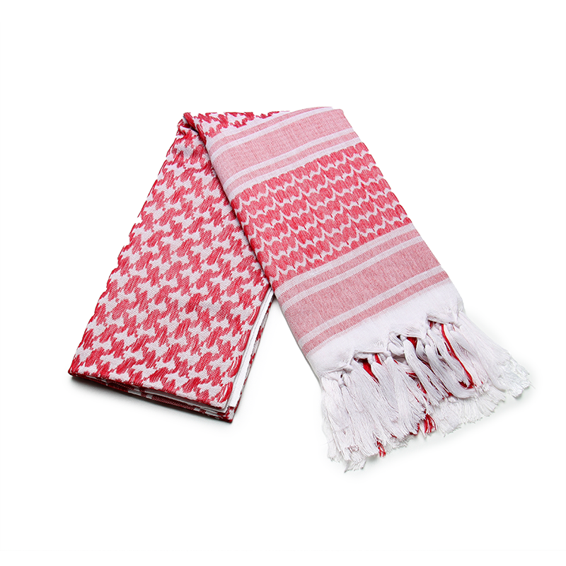 Red And White Scarf Shemagh