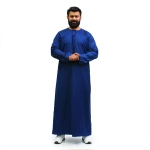 Tasseled Navy Blue Thobe