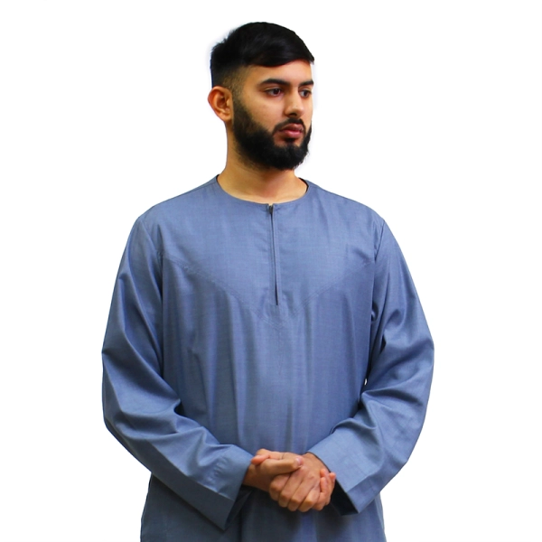 Denim Blue Omani Thobe