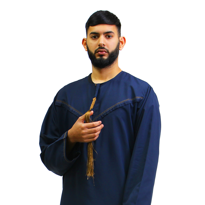 Islamic thobe with a brown tassel