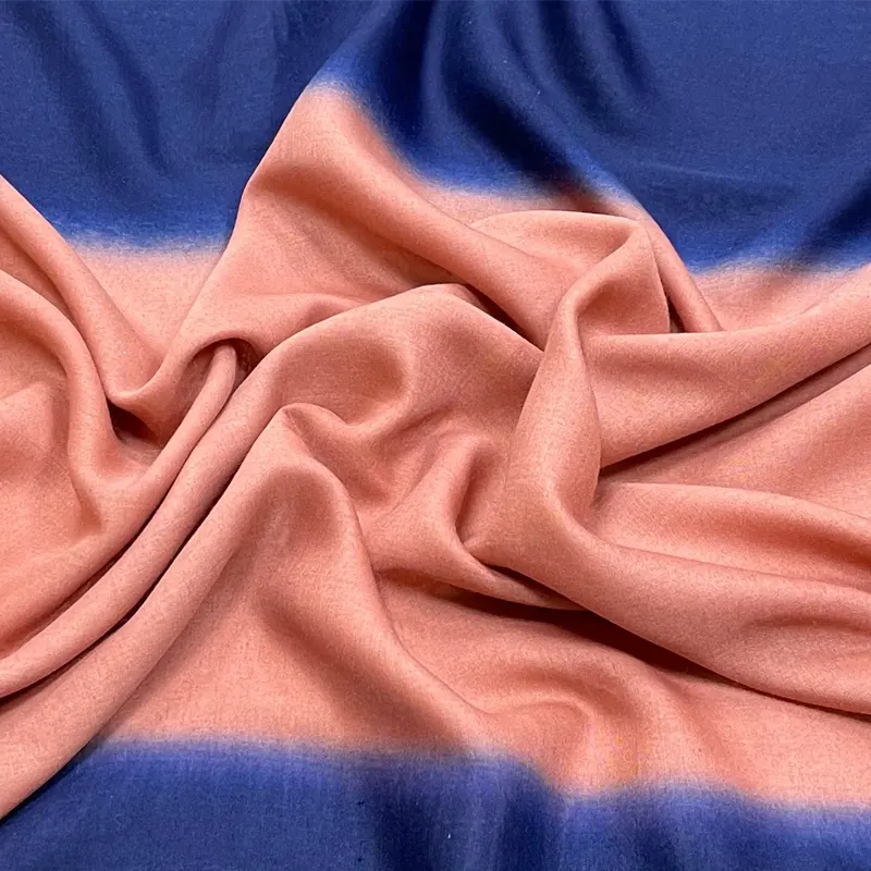 1 Ombre Cotton Hijab – Blush Pink _ Navy Blue-