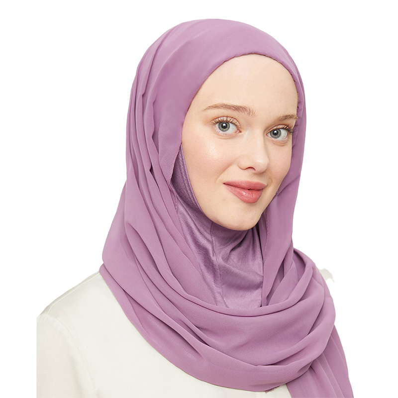 Instant Hijab Dusky Purple