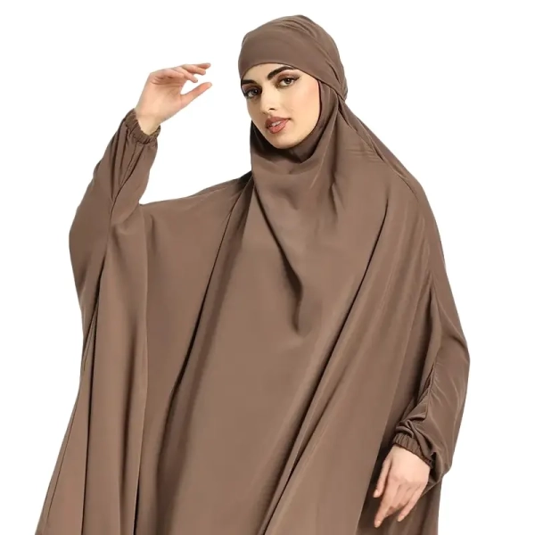 One Piece Mocha Muslim Women's Jilbab
