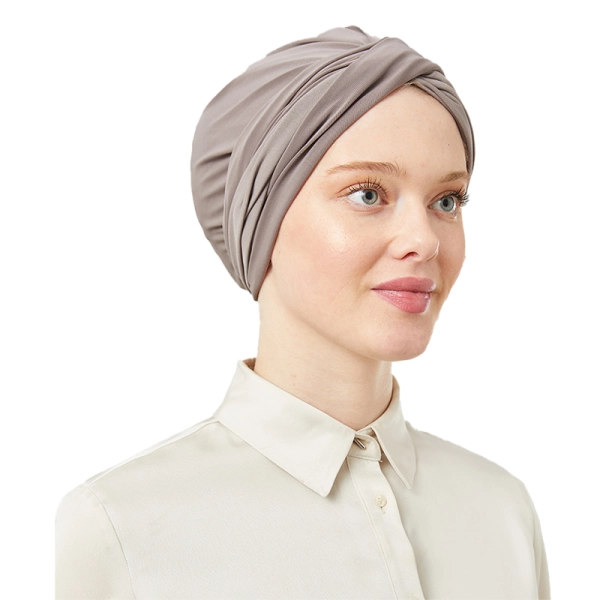 Burlywood Pre-Tied Instant Turban Scarf