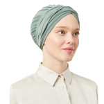 Dark Turquoise Pre-Tied Instant Turban Scarf