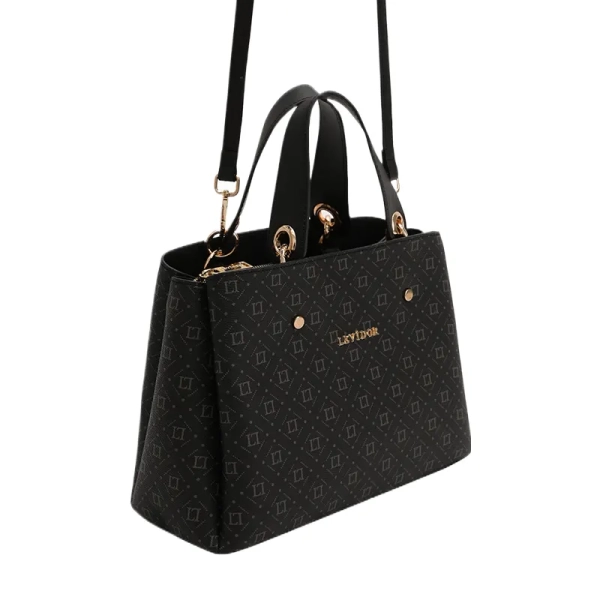 luxury black shoulder handbag