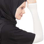 Women’s Off White Sports Sleeves for Arms