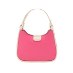 Pink Two Tone Opulent Leather Hand Bag