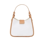 White Opulent Leather Hand Bag for Women