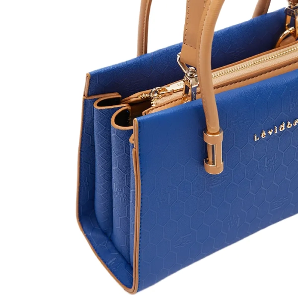 premium blue designer handbag