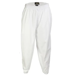 Men's White Cuffed Trousers for thobe