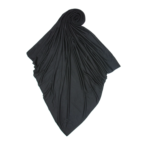black cotton jersey hijab
