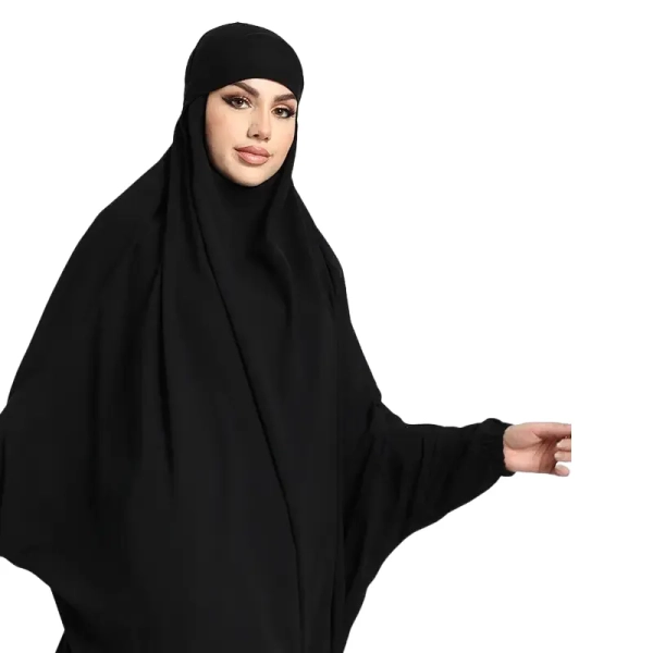 Buy Two Piece Black Muslim Jilbab
