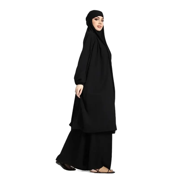 black two-piece jilbab