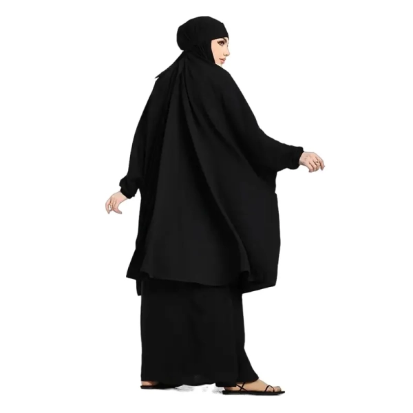 Buy Two Piece Black Muslim Jilbab