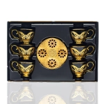 Premium Gold & Black Coffee Set