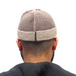 Brown & Cream Prayer Cap for Muslim Men