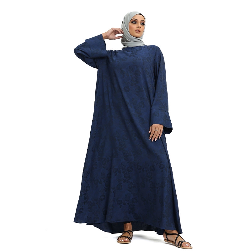 Navy Blue Muslim Abaya
