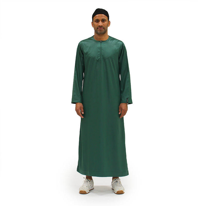 Green Satin Omani Thobe