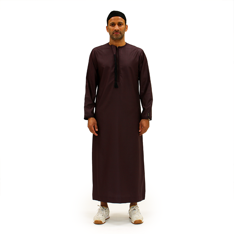 Shop Maroon Tasseled Omani Thobe