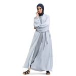 Nadia Elasticated Sleeved Kimono Ice Grey