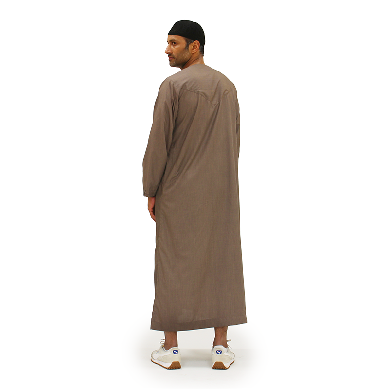 Omani Light Weight Brown Thobe