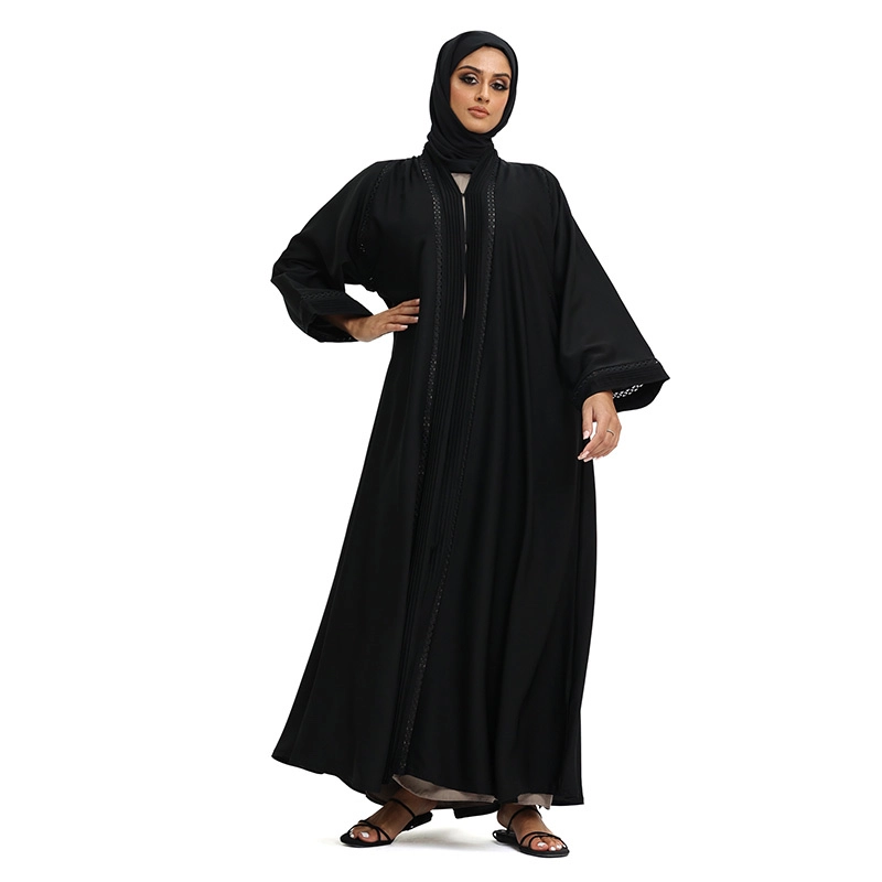 Sana black Emirati Abaya