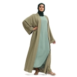 Linen Fabric Green Kimono