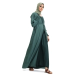 Elasticated Sleeve Bottle Green Kimono