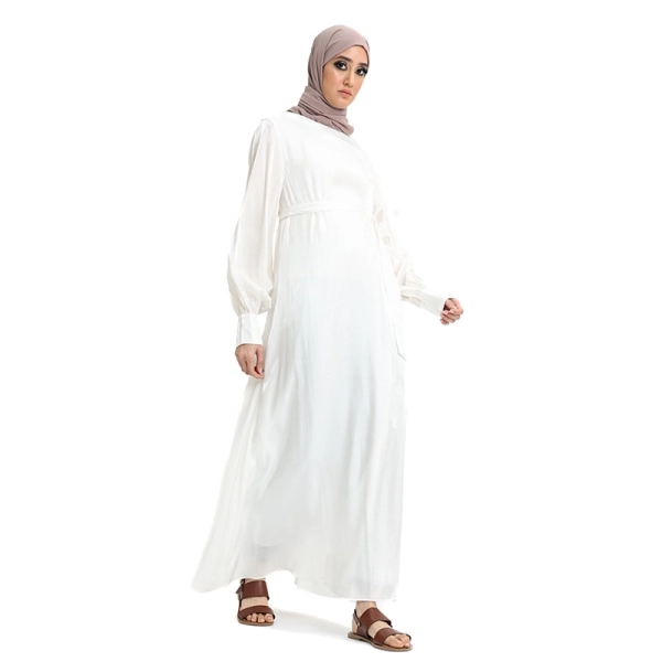 Moonlight Abaya in white