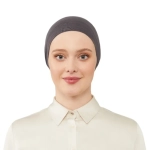 Charcoal Elasticated Under Scarf Hijab Cap