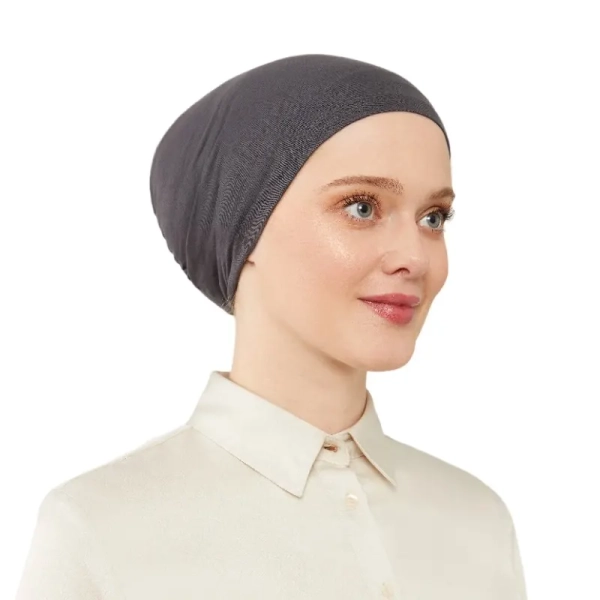 Women’s Elasticated Charcoal Under Scarf Hijab Cap