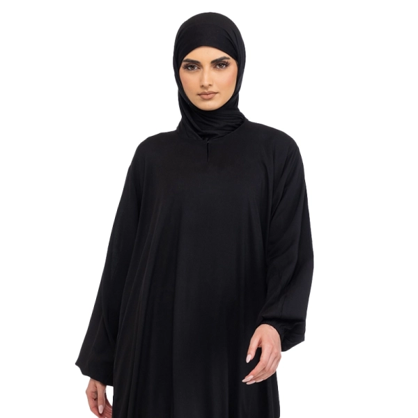 plain black abaya dress for Muslimah