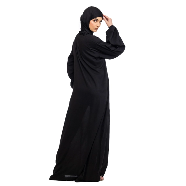 plain black abaya dress for Muslimah