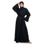 Black Belted Amani Abaya