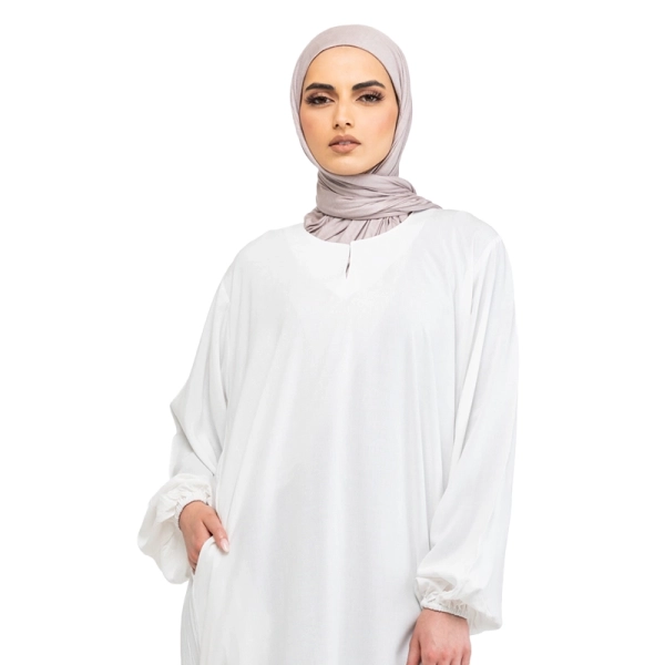 Hajj And Umrah White Abaya