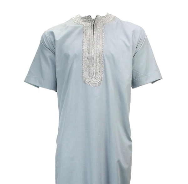 Morrocan Half Sleeve Blue Thobe